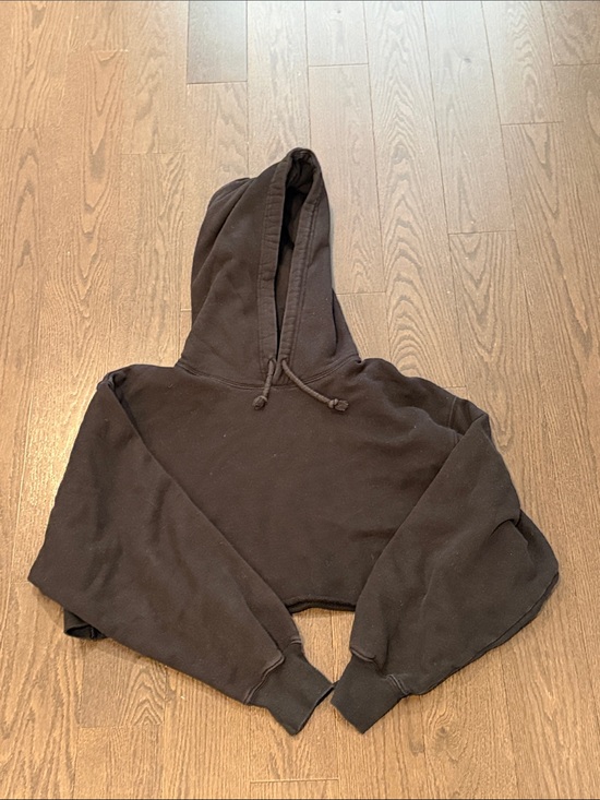 TNA Sweaters - TNA black cropped boyfriend hoodie